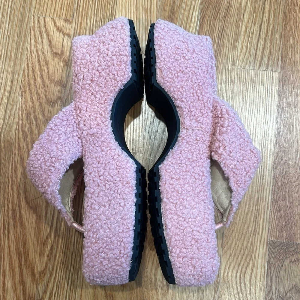 ZEMETA Platform pink motor thong sandal flip flop size 10 women’s new w/out box